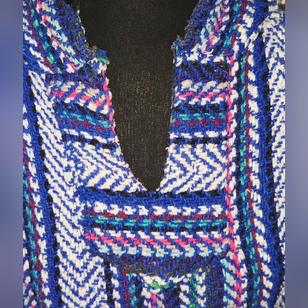 Women's Multicolor Patterned Hooded Jacket - Picture 6 of 9